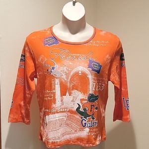 P. MICHAEL FLORIDA GATORS WOMEN'S 3/4 LENGTH SLEEVE TEE SHIRT